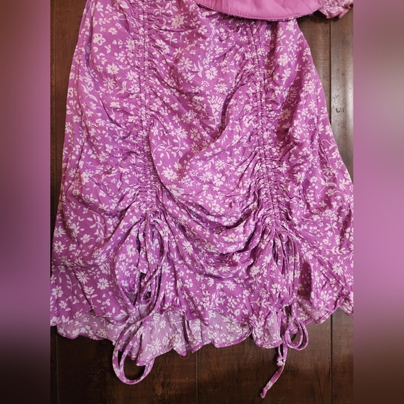 Like New Lavender Puff Sleeve Mini Dress Size Small - Picture 8 of 12